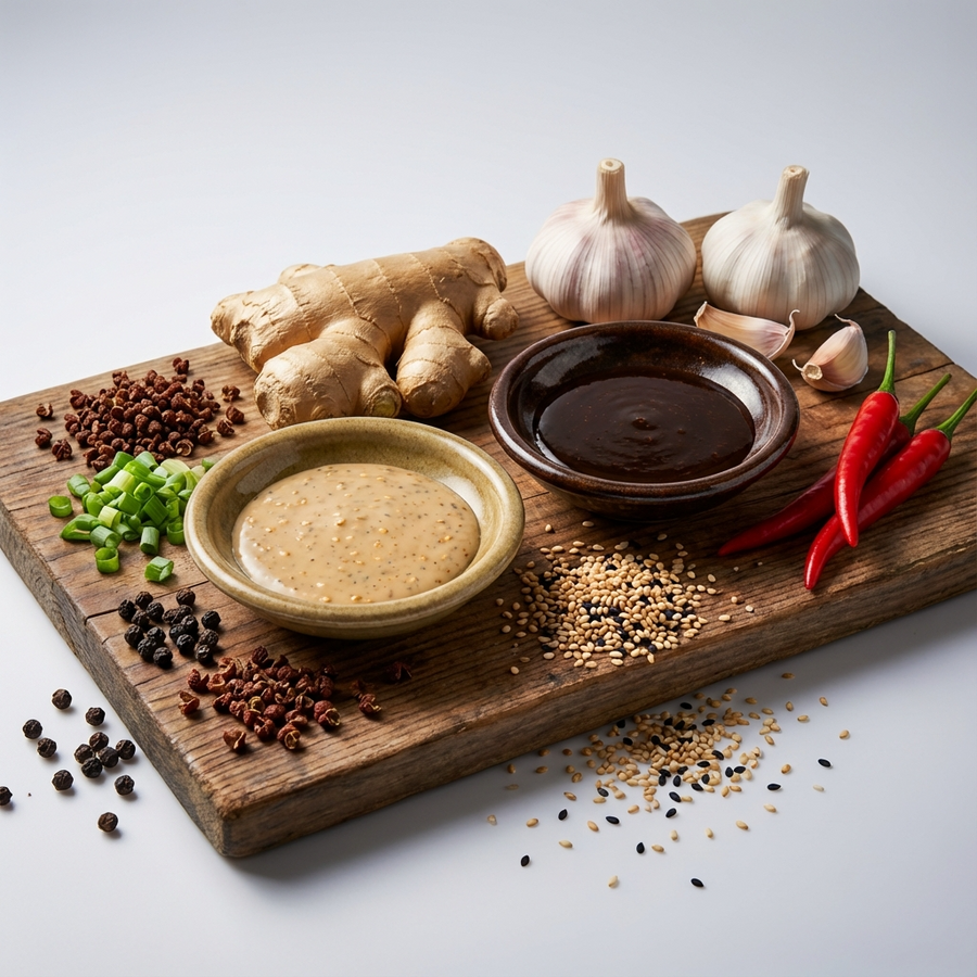 Sauce Set | Sesame Sauce · Soy Sauce