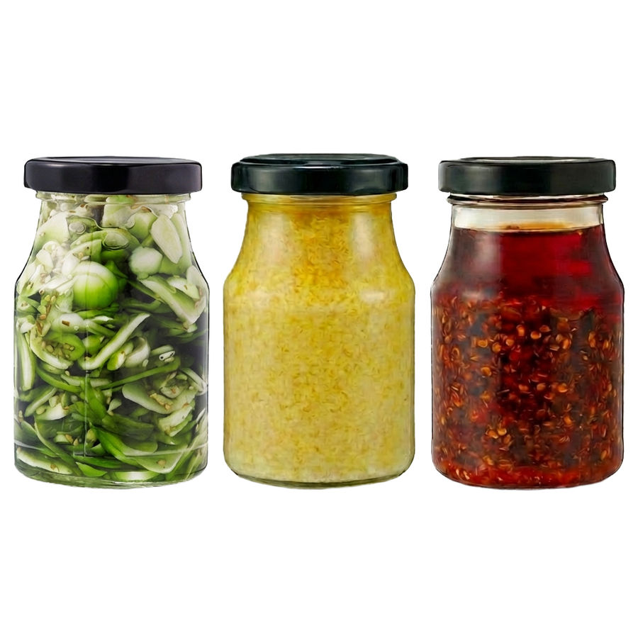 3-Condiment Set A | Green Garlic · Ginger Scallion Sauce · Chili Oil